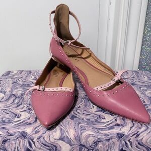 Coach Pink Studded Flats